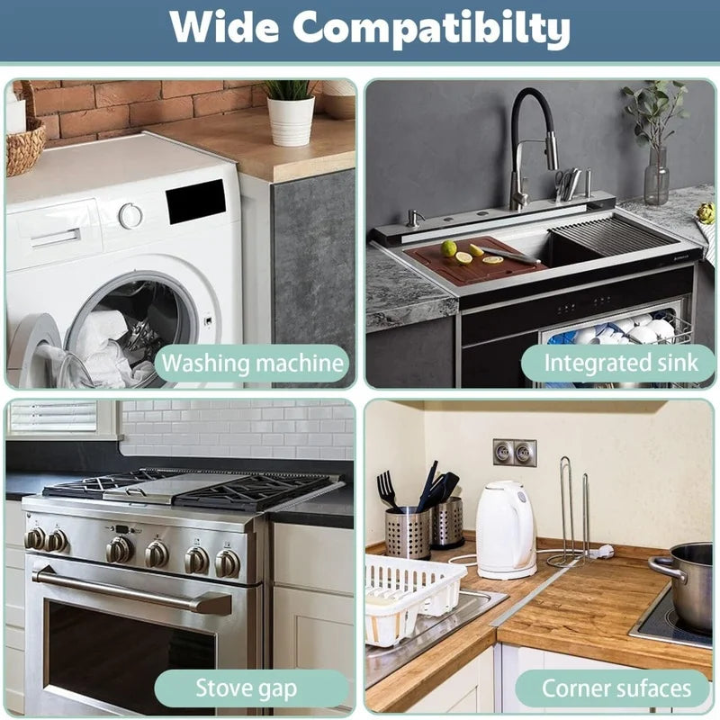 Stainless Steel Stove Gap Covers – Heat Resistant Range Trim Kit Stove Gap Cover PLUSH