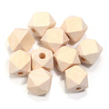 Colorful Geometric Wood Spacer Beads 10-30mm | DIY Jewelry Wood Spacer Beads PLUSH Style 1 18mm 10pcs