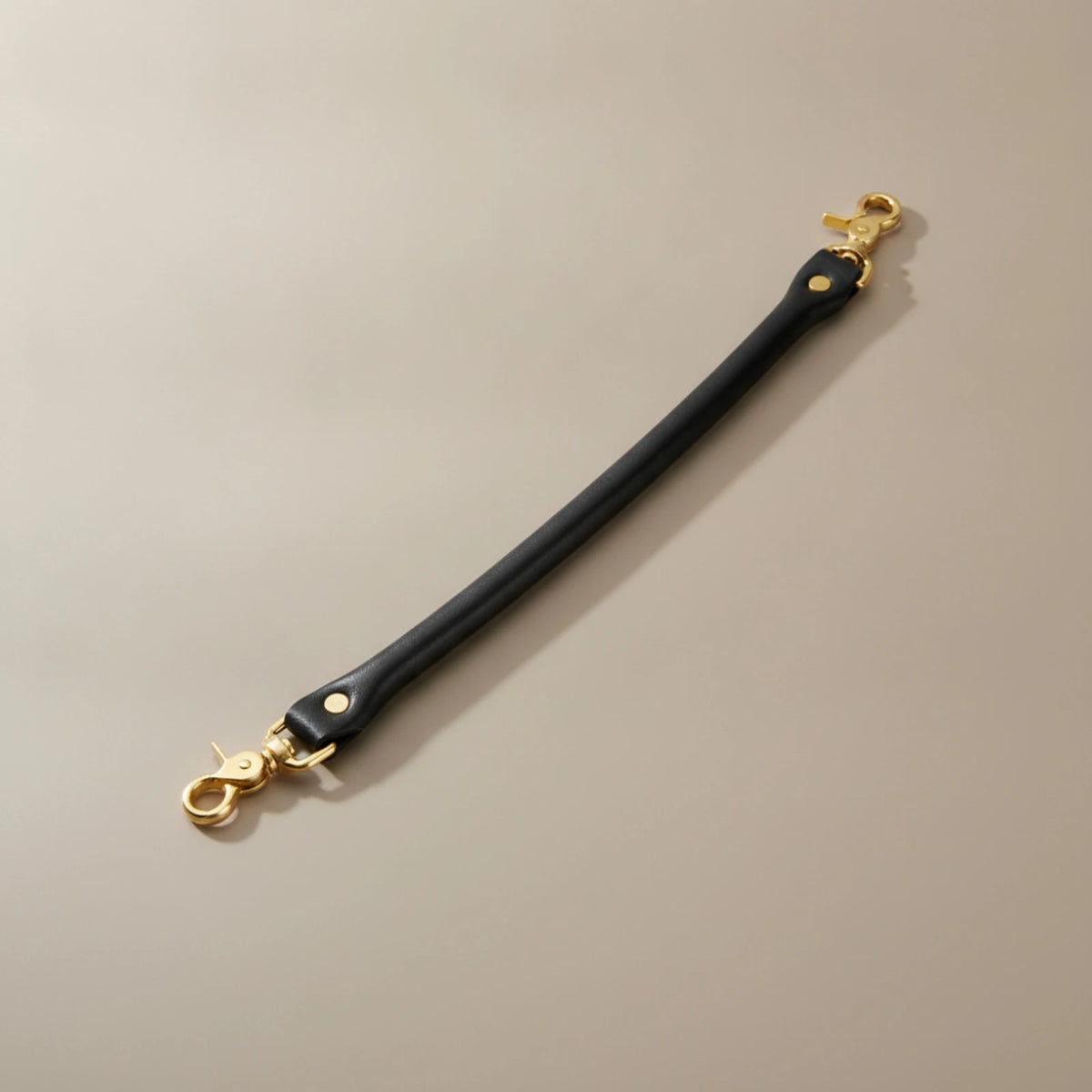 Reinforced Leather Saddle Grab Strap – Gold-Tone Hardware Saddle Grab Strap PLUSH