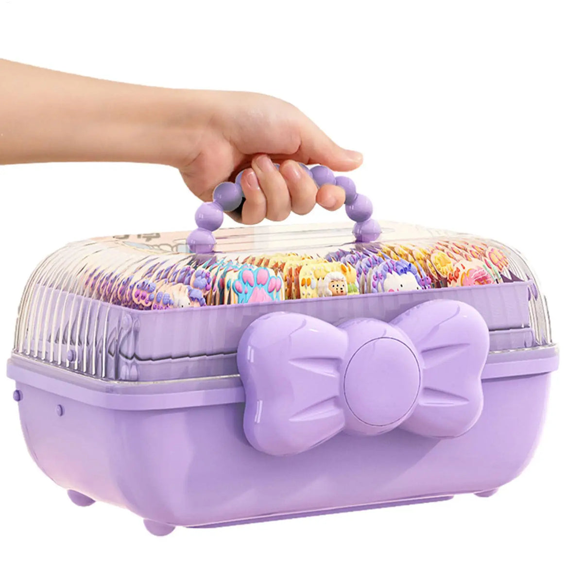 Girls Multi-Layer Hair Accessories & Jewelry Storage Box Hair Accessories Organizer PLUSH