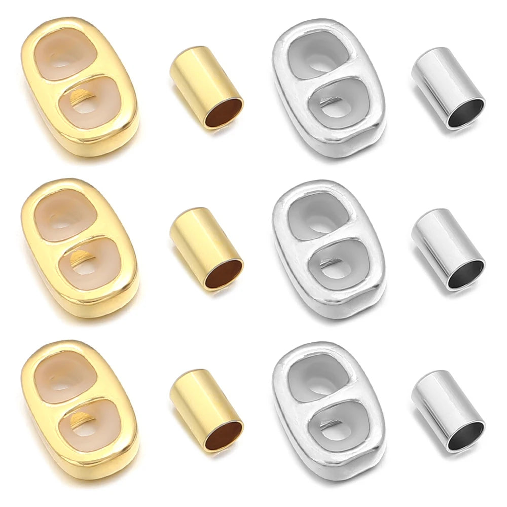 Copper Double Hole Adjustment Clasp Beads & End Caps – 4-8 Sets Jewelry Findings Clasp PLUSH