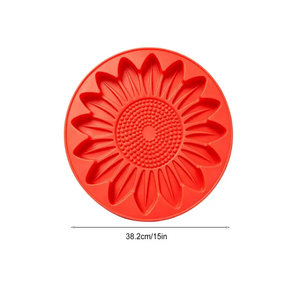 Sunflower Stepping Stone Mold – Reusable Concrete Path Paver Concrete Stepping Stone Mold PLUSH Flower
