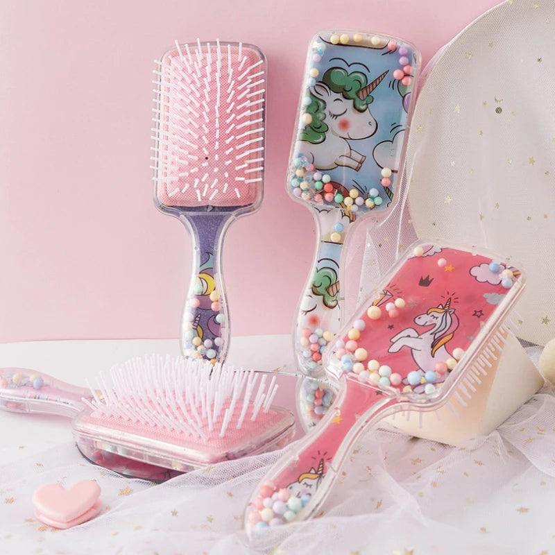 Unicorn Hair Brush – Anti-Static Detangling Massage Comb Detangling Hair Brush PLUSH