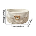 Woven Rope Storage Basket – Multifunctional Organizer Bin Woven Storage Basket PLUSH A