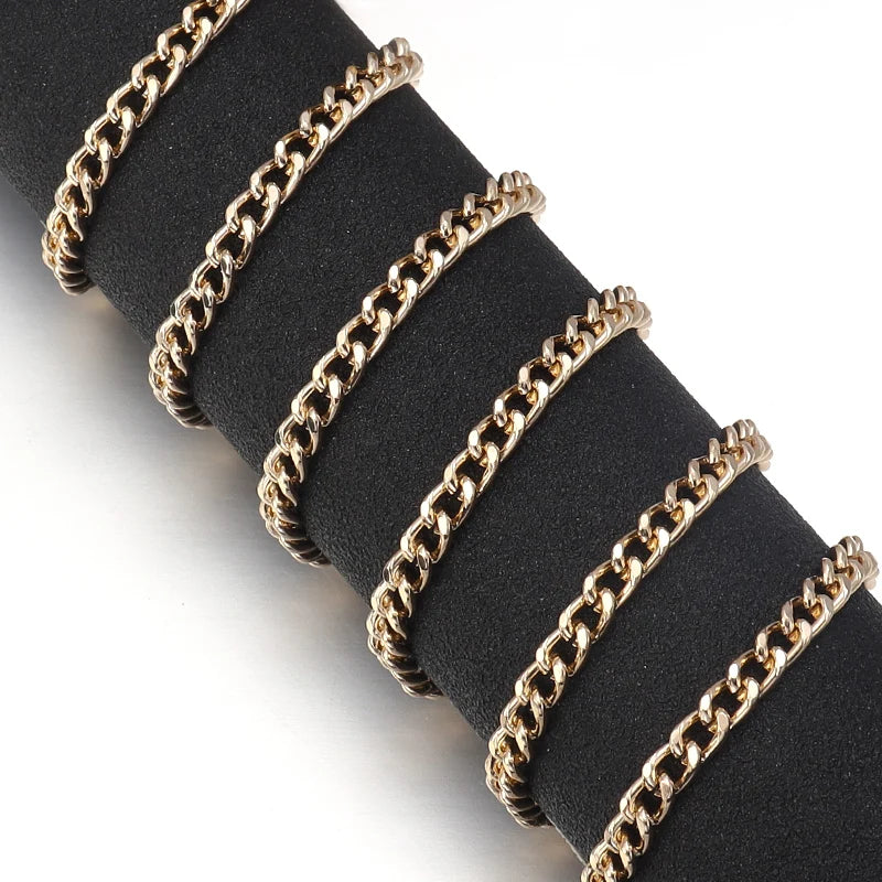 5 Yards Aluminum Cross Twisted Link Chain – DIY Jewelry Making Jewelry Chain PLUSH