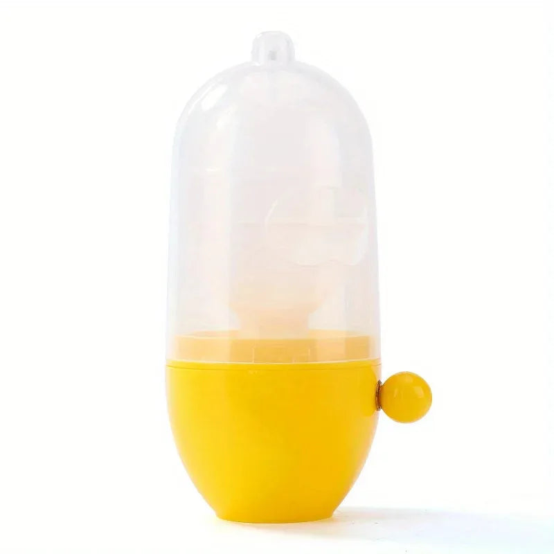 Manual Egg Yolk Mixer – Portable Detachable Egg Spinner Egg Yolk Mixer PLUSH Yellow