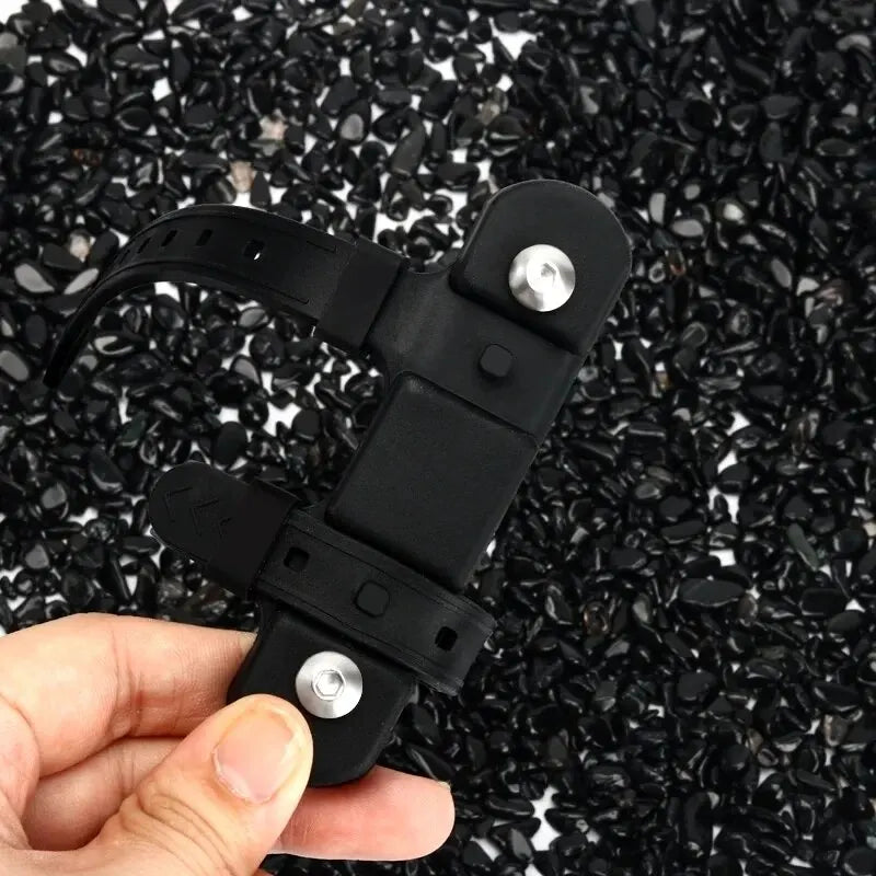 Silicone Bike Bottle Cage Strap Mount Adapter – Fits 22–55mm Bottle Cage Adapter PLUSH