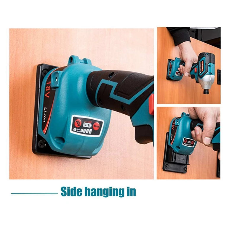 Wall Mount Tool Holder Rack for Makita 14.4–18V LXT Drills Tool Wall Mount Rack PLUSH