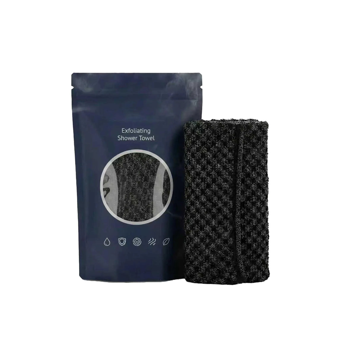 Ultra-Long Exfoliating Back Scrubber Towel for Men & Women Exfoliating Bath Scrubber PLUSH 1 x 1pc in bag