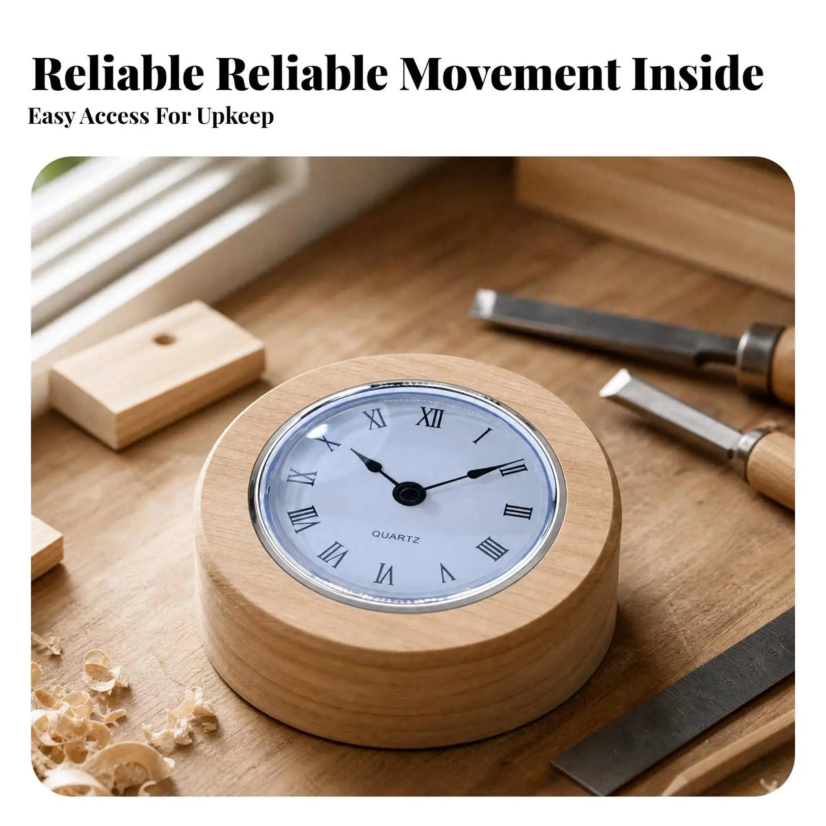 Round Quartz Clock Insert 76mm – DIY Clock Mechanism 3-Pack Clock Insert Mechanism PLUSH