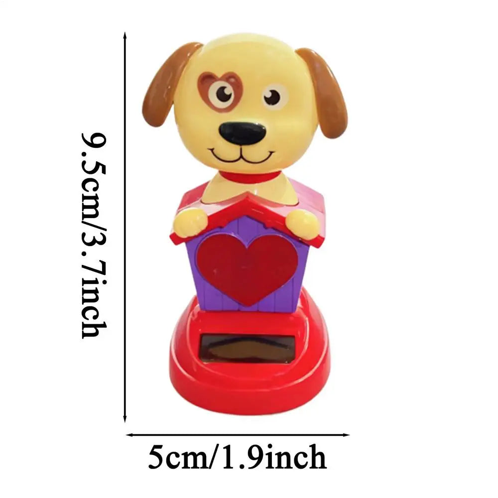 Solar Dashboard Dog Figurine – Swaying Car Decor Ornament Dashboard Figurine PLUSH 1PC