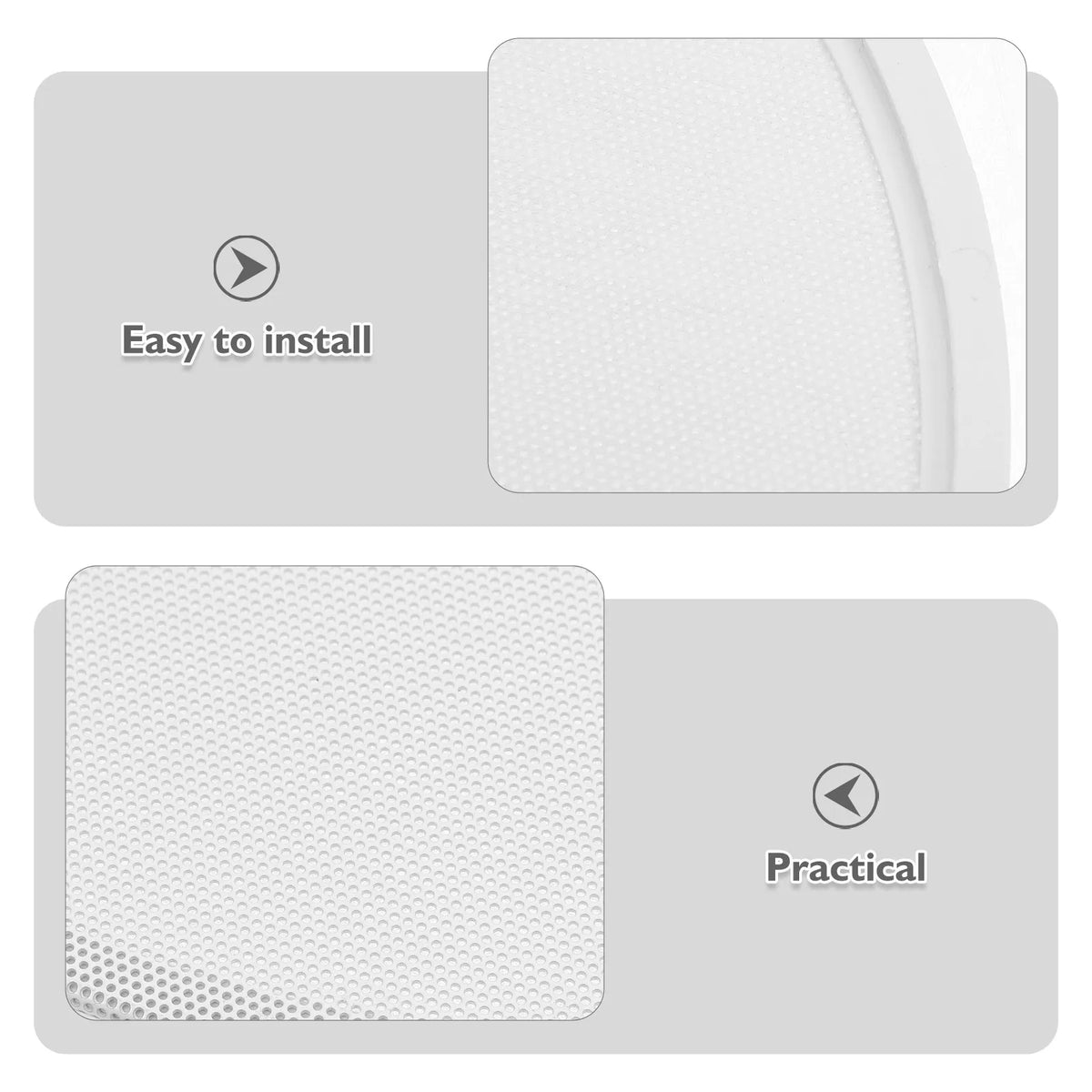 White Ceiling Speaker Grill Cover Flush Mount Mesh Guard Speaker Grill Cover PLUSH
