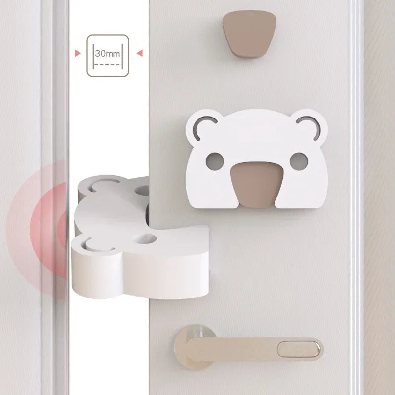 Baby Safety Door Stopper – Cartoon Bear EVA Finger Guard Baby Door Stopper PLUSH