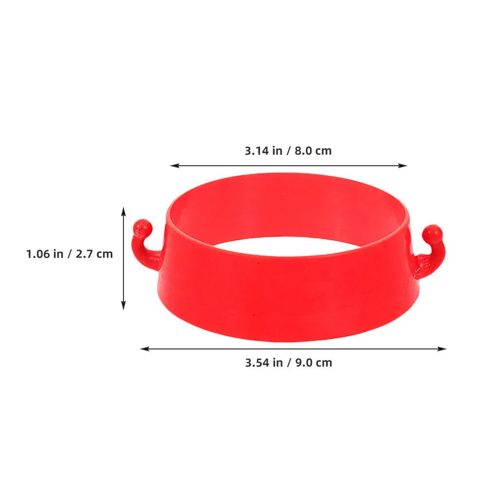 6pcs Plastic Traffic Cone Chain Connector Rings – Hook Design Traffic Cone Connectors PLUSH