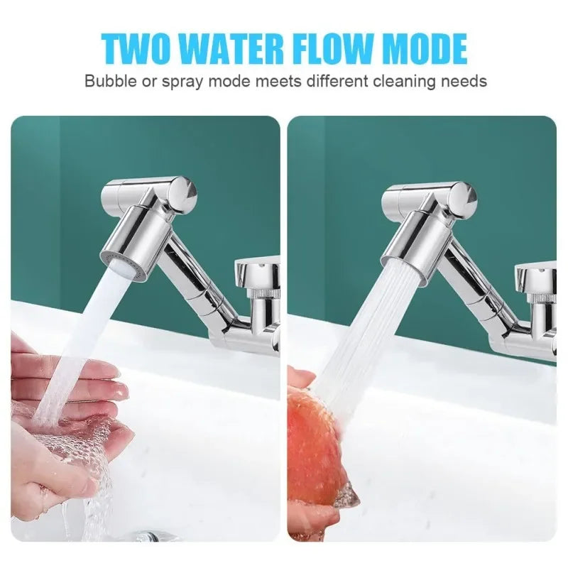 1080° Swivel Faucet Aerator Extender – 2 Spray Modes Faucet Aerator Extender PLUSH