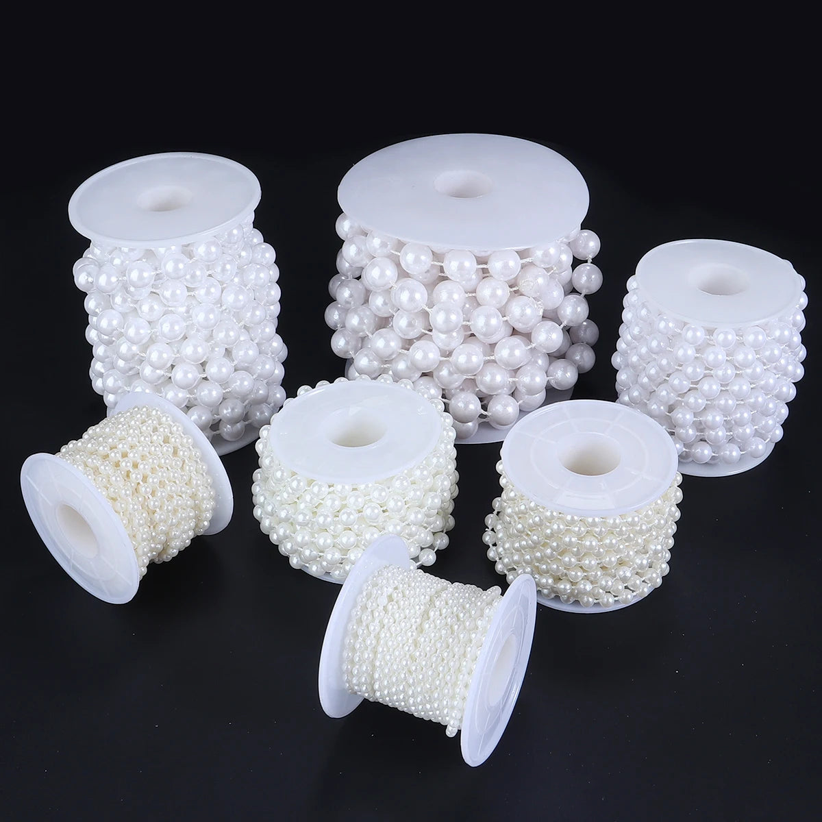 5 Yards Imitation Pearl Bead Chain – DIY Jewelry & Wedding Decor Pearl Bead Chain PLUSH