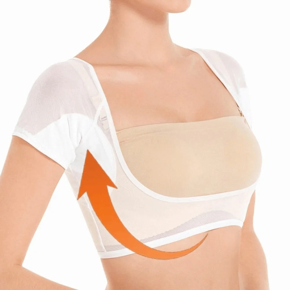 Washable Reusable Armpit Sweat Pads – Ultra-Thin Breathable Vest Sweat Pad Vest PLUSH