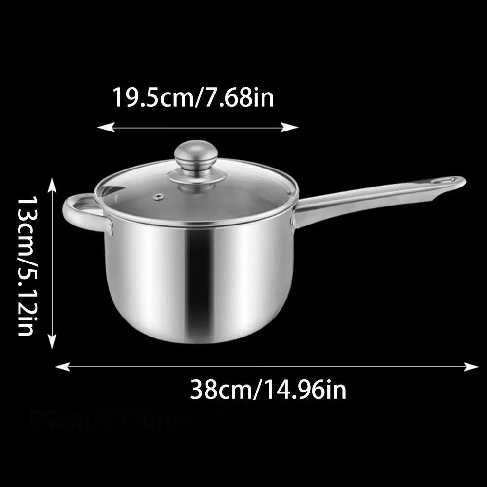 3L Stainless Steel Deep Frying Pot with Basket & Strainer Deep Frying Pot PLUSH 1PC
