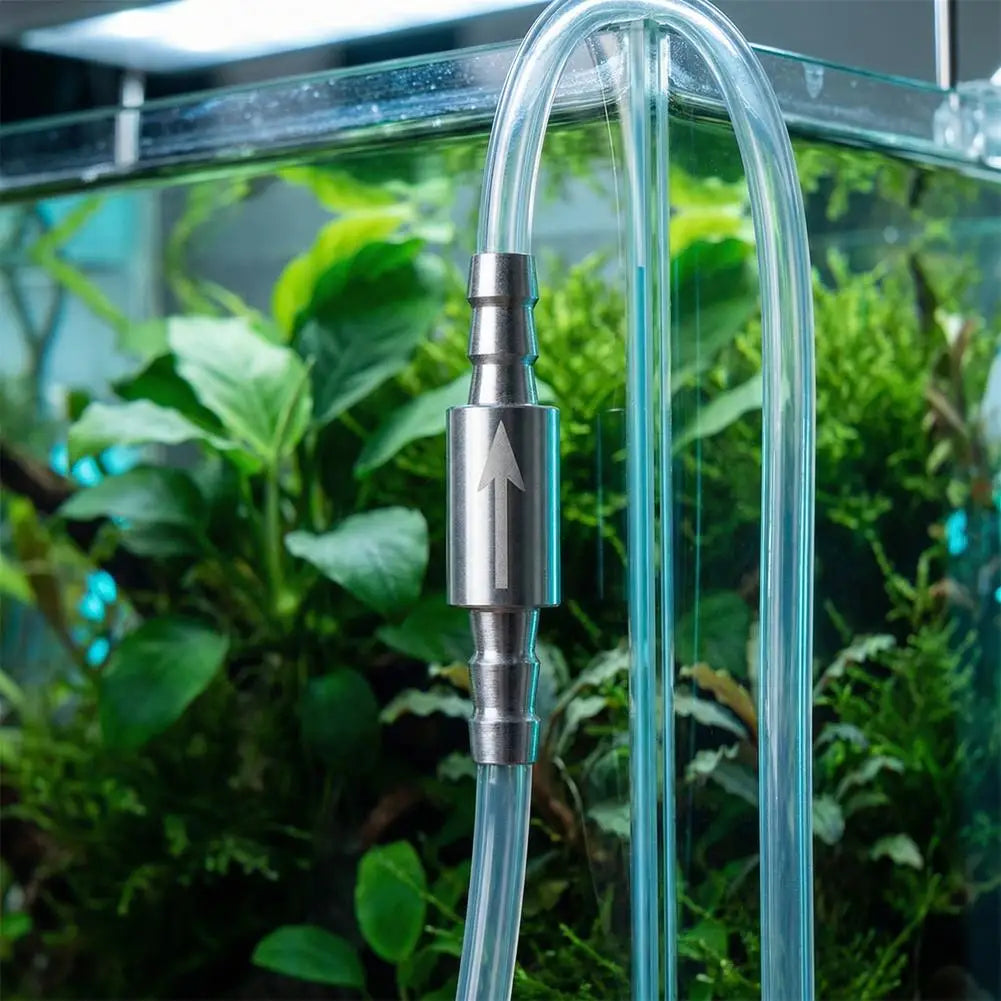 Stainless Steel CO2 Check Valve – Aquarium One-Way Flow Aquarium Check Valve PLUSH