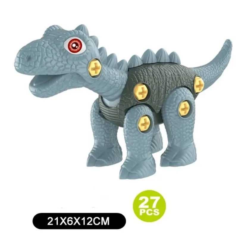 4pcs DIY Assembly Dinosaur Toys – Kids Educational Building Set DIY Dinosaur Building Set PLUSH