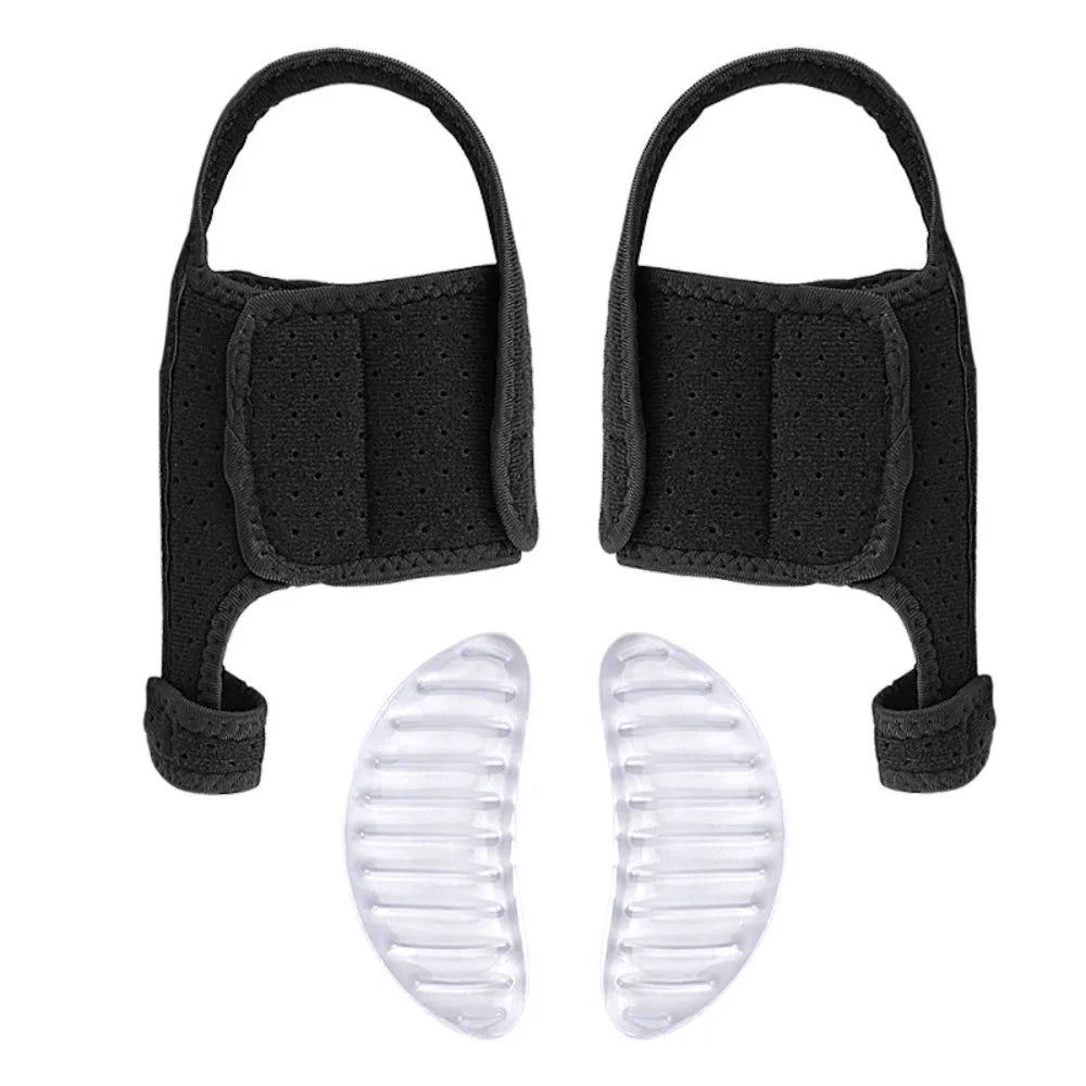 Adjustable Bunion Corrector Splint & Big Toe Straightener 1 Pair Bunion Corrector Splint PLUSH Black