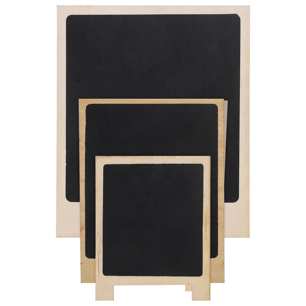 3pcs Mini Chalkboard Signs Tabletop Easel Blackboard Set Chalkboard Sign Set PLUSH