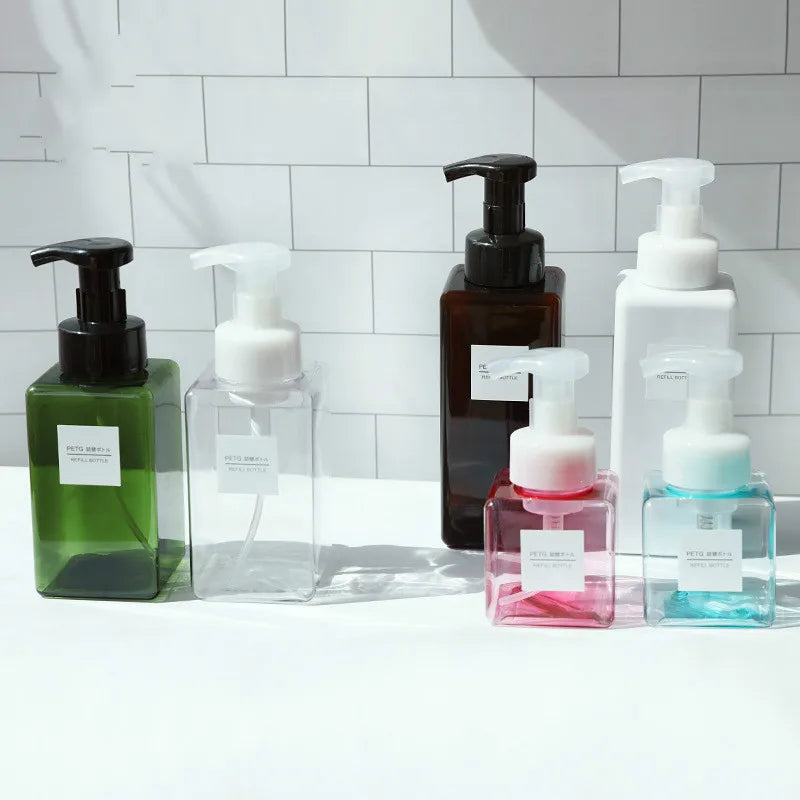 250ml Foam Pump Dispenser Bottle – Refillable Soap Container Foam Soap Dispenser PLUSH