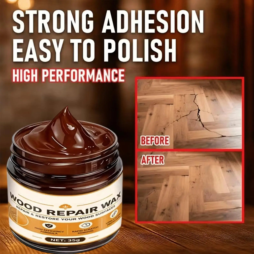 Wood Scratch Repair Paste – Furniture & Floor Filler 35g Wood Repair Paste PLUSH