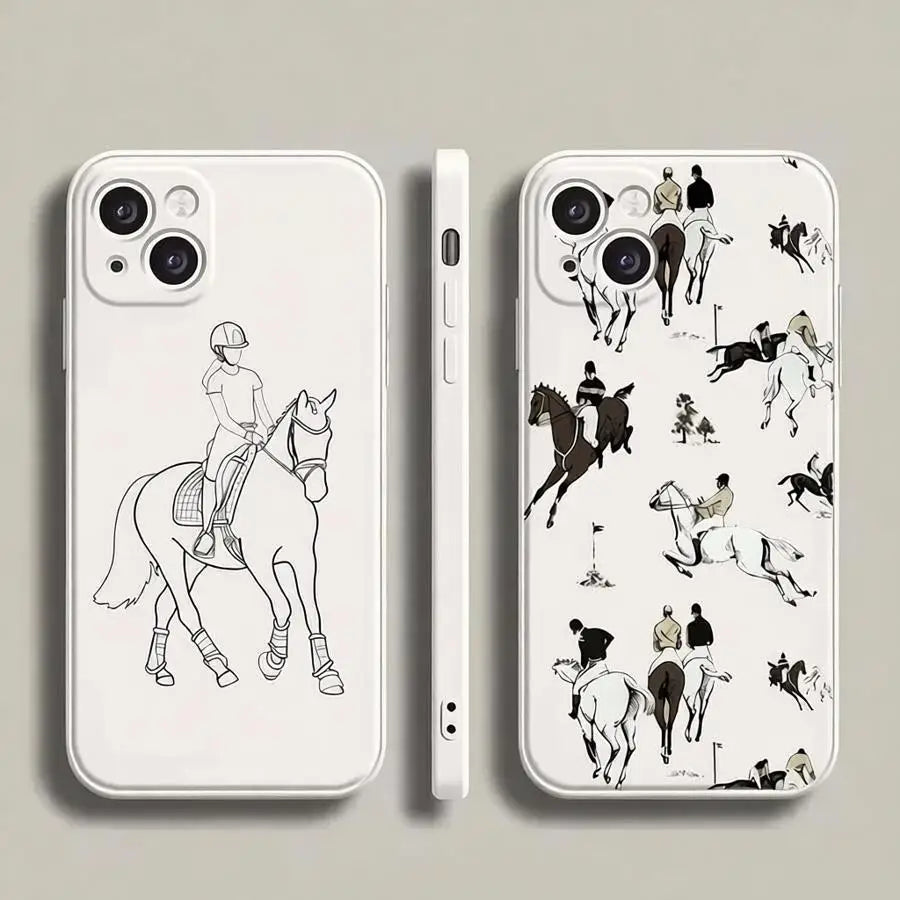Anime Horse iPhone Case – Shockproof Silicone Cover All Models Phone Case PLUSH