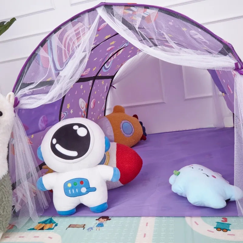 Kids Star Rocket Bed Canopy Tent – Boys & Girls Room Decor Kids Bed Canopy Tent PLUSH