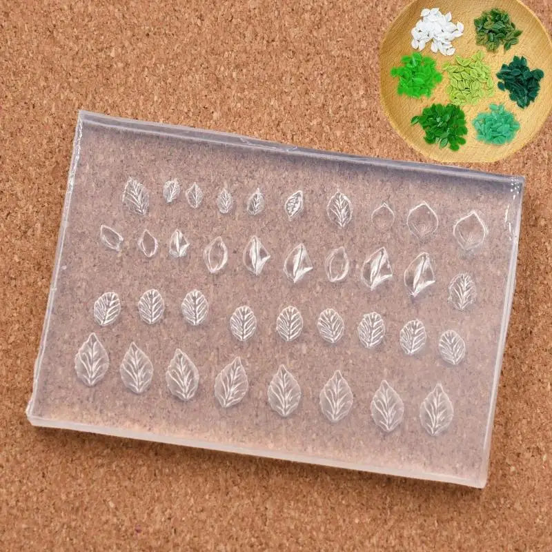 Silicone Mini Flower & Leaf Nail Art Mold – DIY Craft Nail Art Mold PLUSH