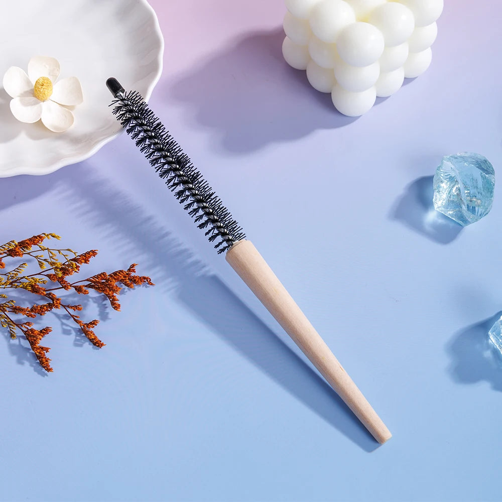 Mini Round Wooden Hair Brush – Nylon Bristles | 1 or 2 Pack Round Hair Brush PLUSH