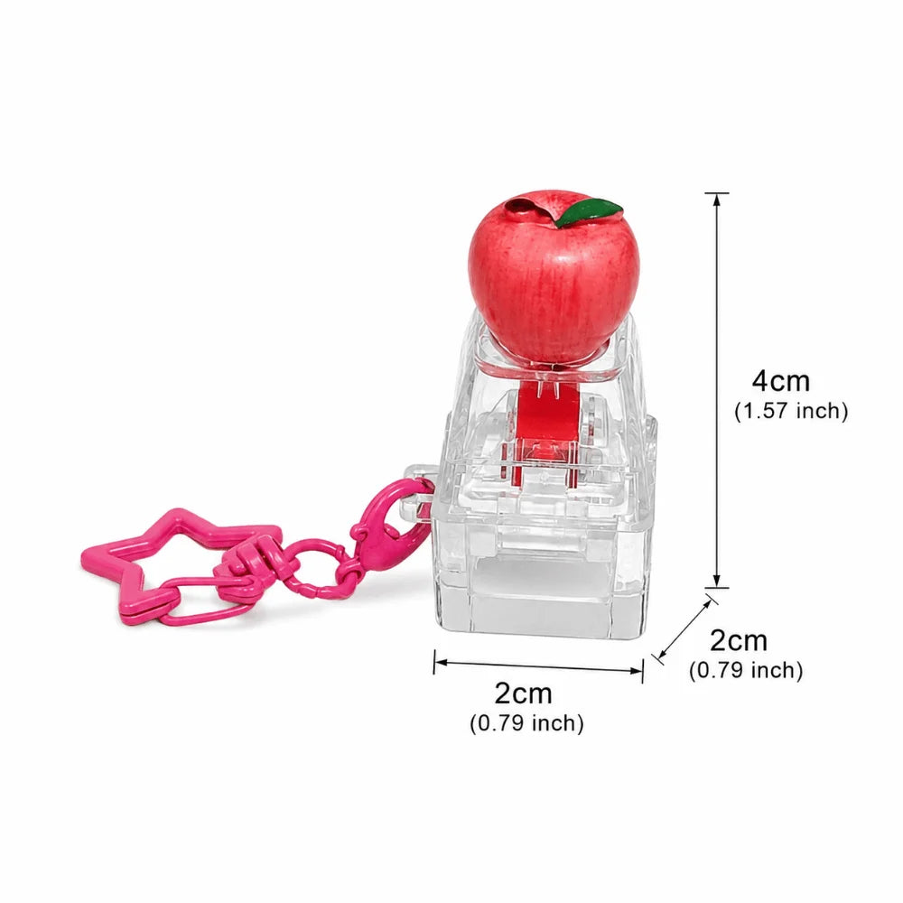 Fruit Fidget Keycap Keychain | Soft Glow Silent Press Fidget Keychain PLUSH