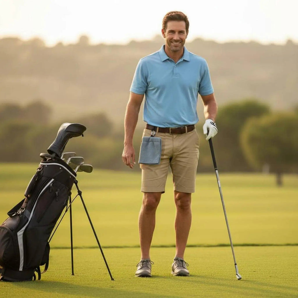 Microfiber Golf Towel with Carabiner Clip | Quick-Dry Golf Towel PLUSH