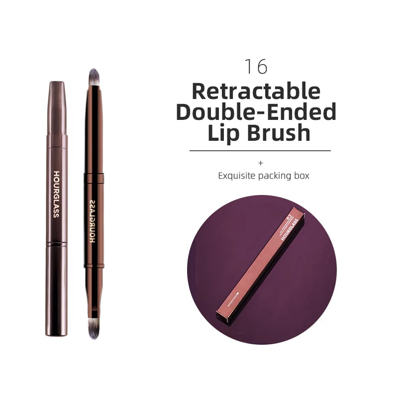 Hourglass Makeup Brush – Foundation, Blush, Eye & Bronzer Makeup Brush PLUSH 16