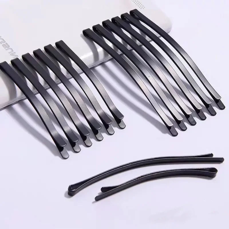 10pcs Black Invisible Wire Hair Clips – Wide Bobby Pins Set Hair Clips Set PLUSH