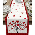 Valentine's Day Table Runner – Heart Tree & Bird Print | 3 Sizes Table Runner PLUSH A 33X183Cm