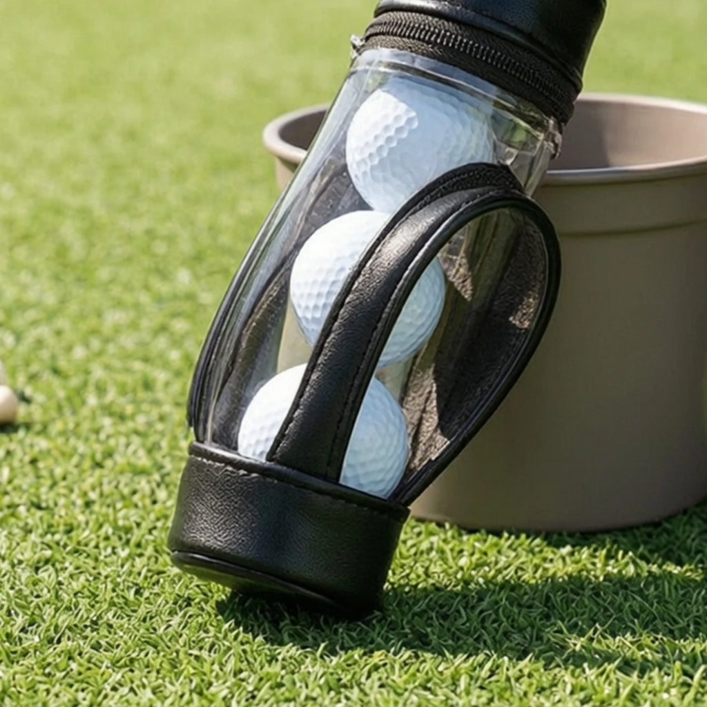 Golf Accessory Pouch with Clip | Clear Portable Golf Ball Bag Golf Accessory Pouch PLUSH