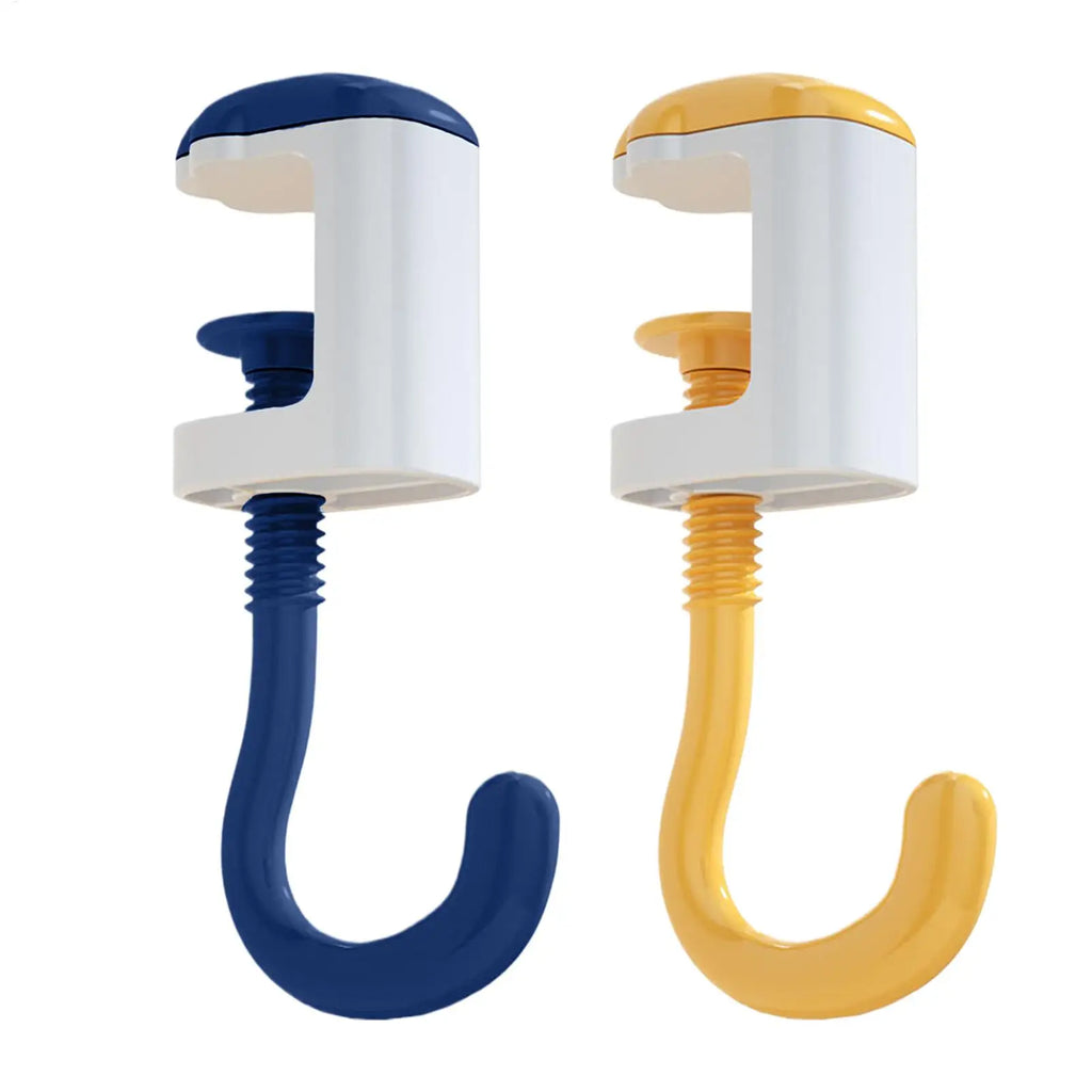 Portable Clamp-On Table Hook – Purse & Bag Hanger Organizer Table Bag Hook PLUSH