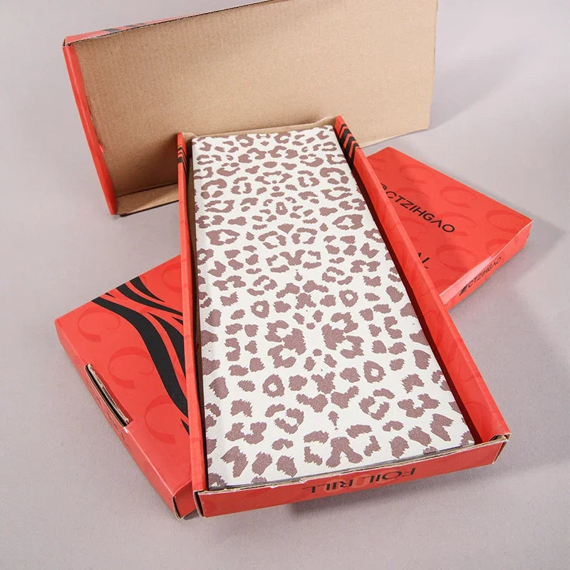 Leopard Print Hair Coloring Foil Roll – 300 Sheets Hair Coloring Foil PLUSH