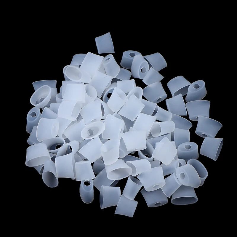 100pcs Silicone Drip Tip Covers – Disposable Test Cap Mouthpieces Disposable Mouthpiece Covers PLUSH