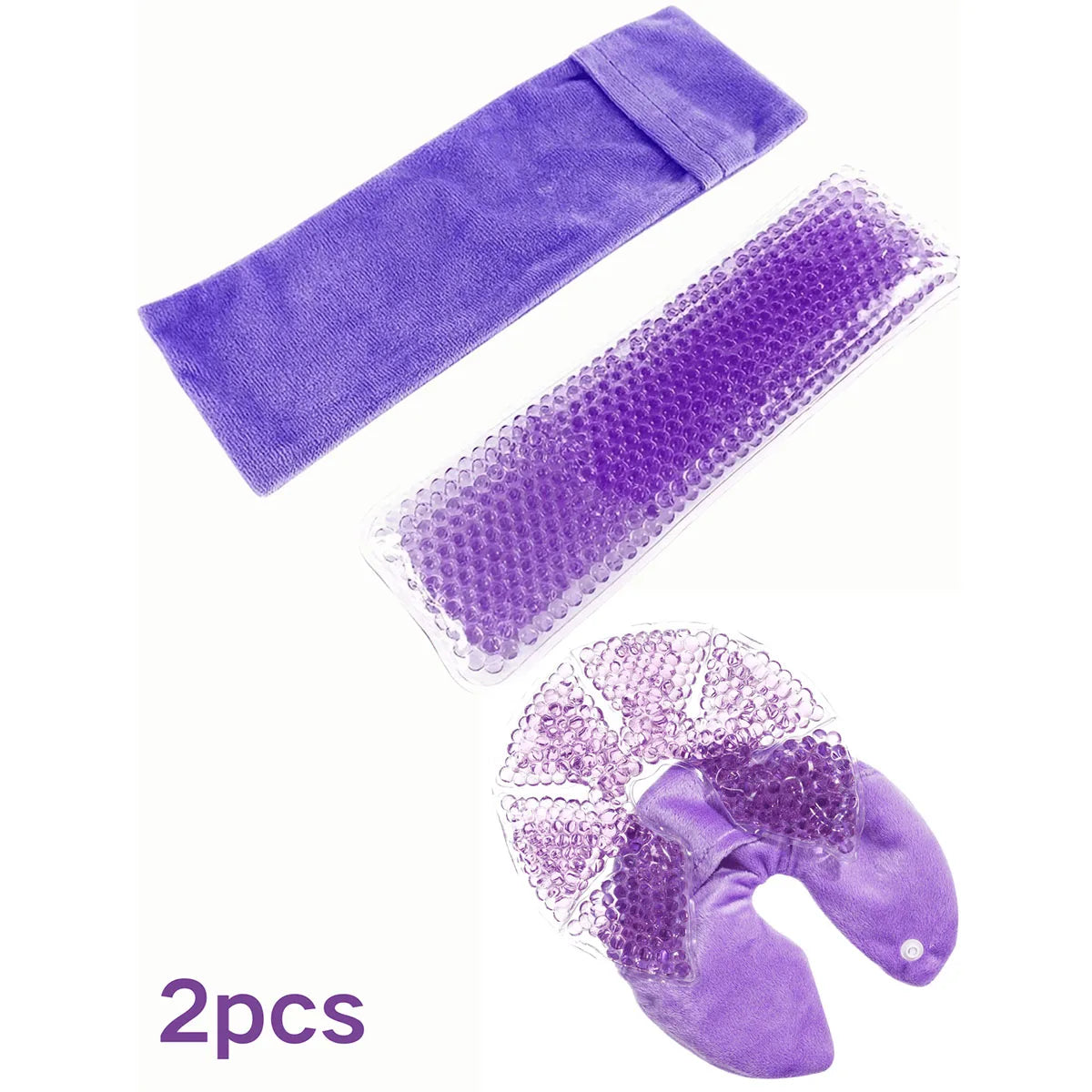 Hot Cold Breast Therapy Gel Pads – Nursing & Postpartum Care Nursing Gel Pads PLUSH Purple Set
