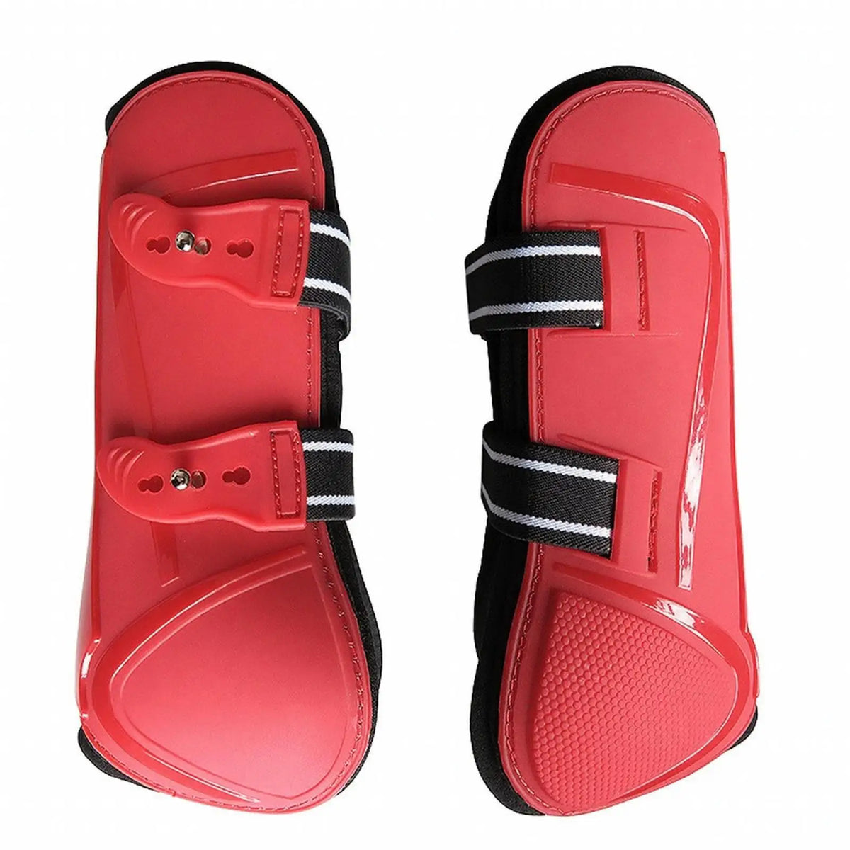 Horse Front Leg Boot – Glossy PU Shell & Neoprene Lining Equine Leg Boot PLUSH