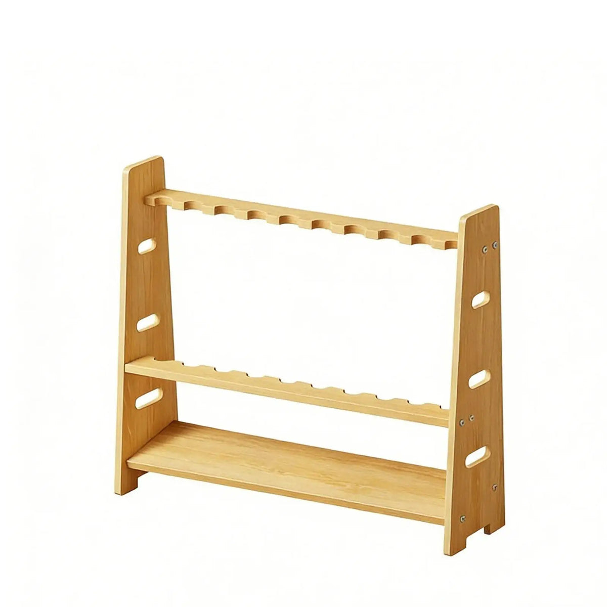 Wooden Billiard Cue Rack Floor Stand – 8, 10 & 20 Slot Billiard Cue Rack PLUSH