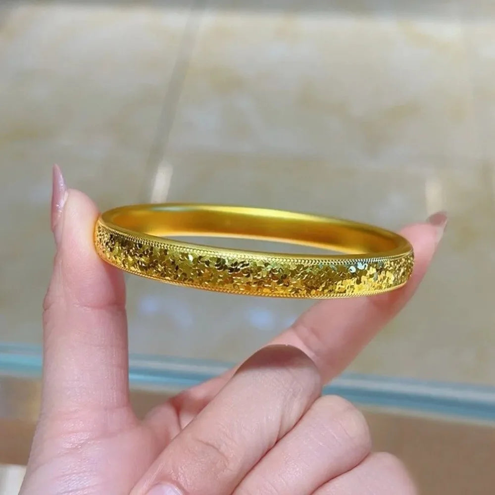 Holographic Gold Fish Scale Cuff Bracelet – Alloy Bangle Cuff Bracelet PLUSH