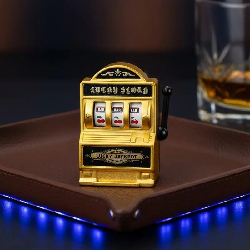 Mini Slot Machine Keychain – Lucky Jackpot Pocket Arcade Toy Novelty Keychain Toy PLUSH
