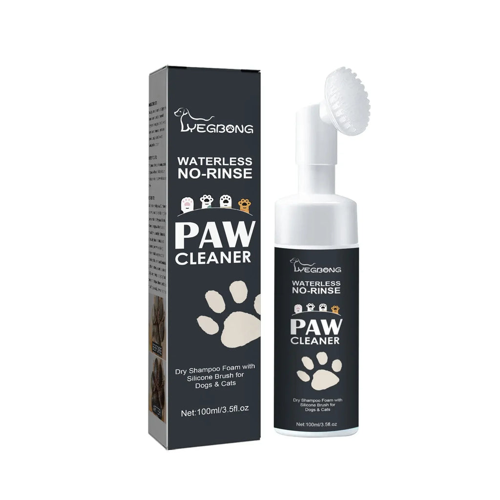 Pet Paw Cleaner – No-Rinse Foam Wash with Silicone Brush Pet Paw Cleaner PLUSH 100ml