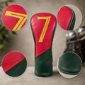 PU Leather Golf Club Head Cover – Embroidery Headcover Golf Club Head Cover PLUSH 24x10cm