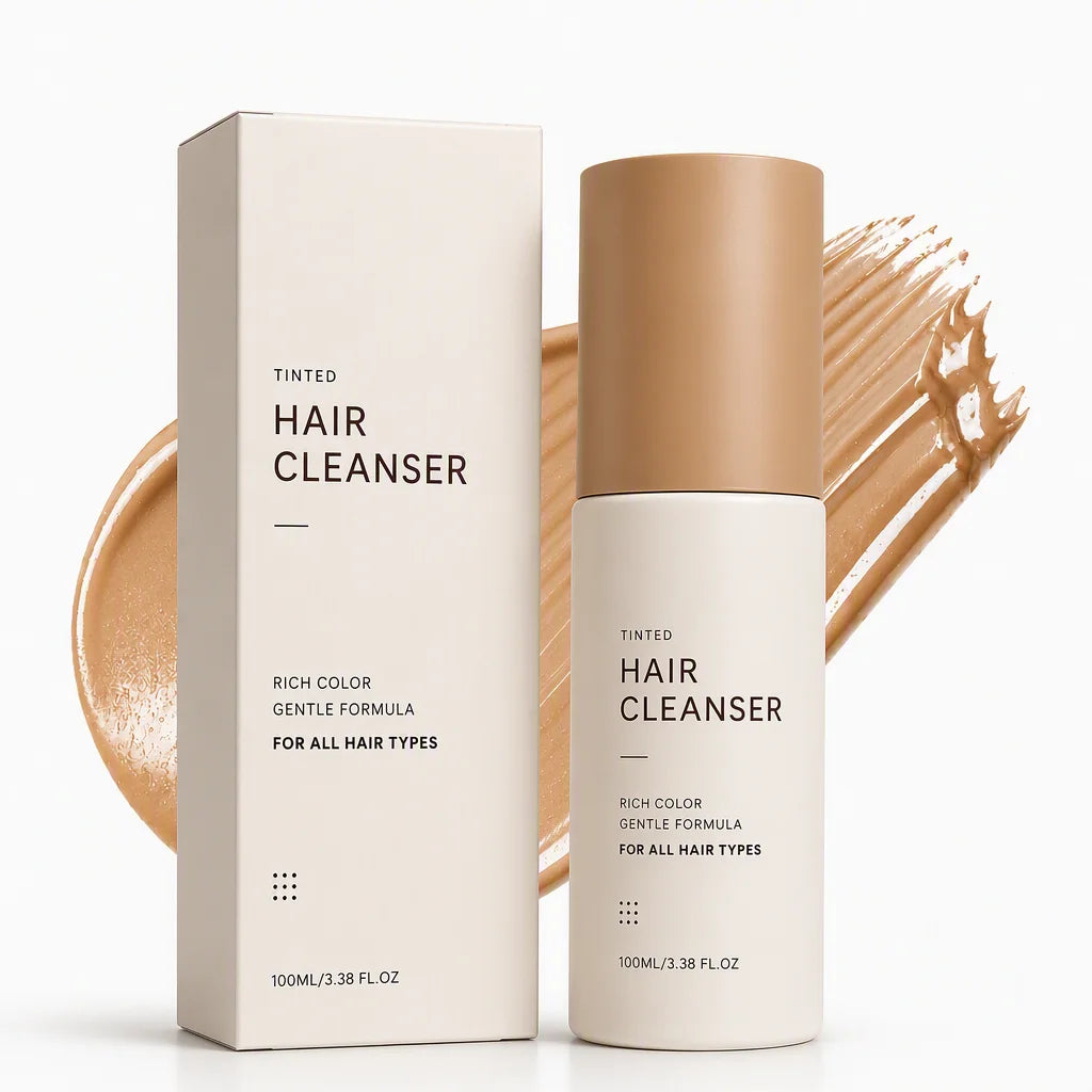 3-in-1 Semi-Permanent Hair Color Shampoo | Botanical Dye Hair Color Shampoo PLUSH LIGHT BROWN