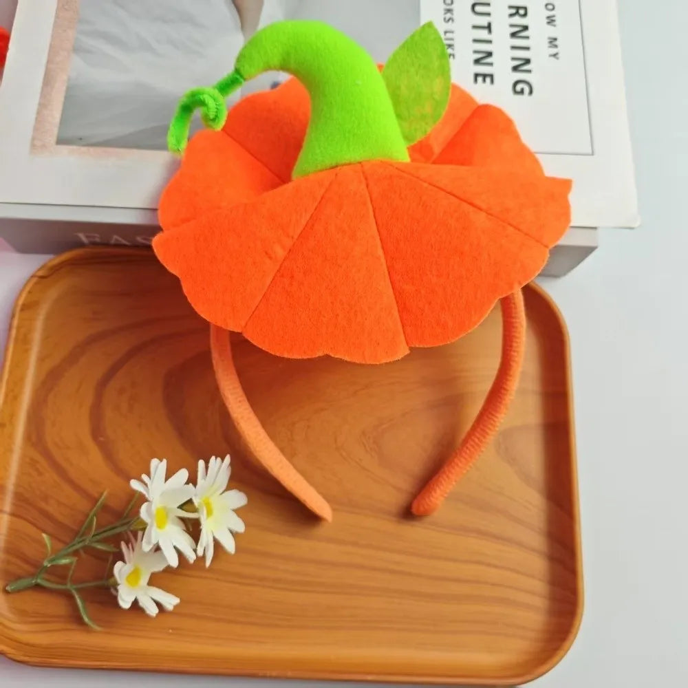 Halloween Pumpkin Headband – Festive Party Hair Hoop Halloween Headband PLUSH
